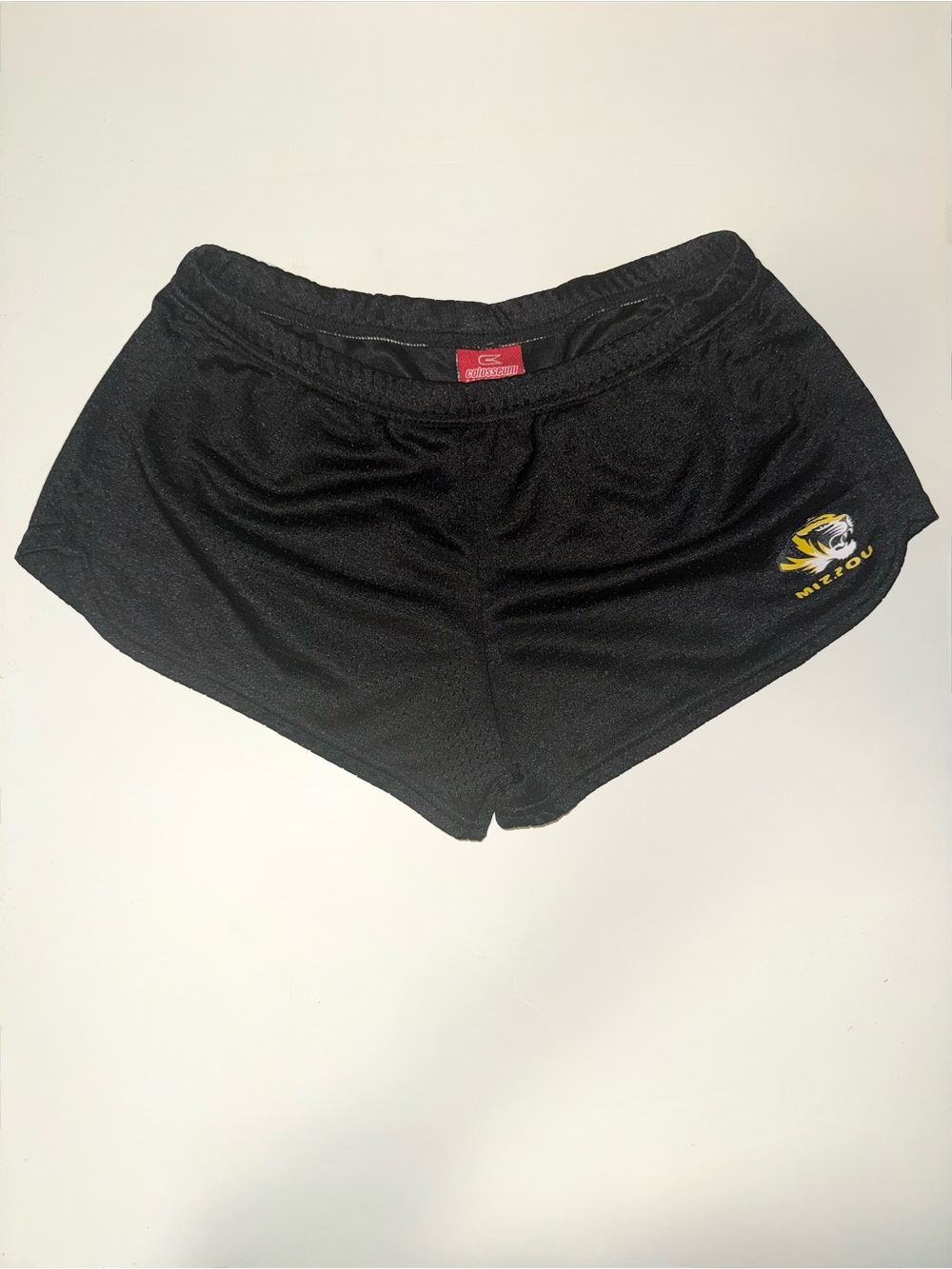 Colosseum Athletics Mizzou Tigers Black Mesh Athletic Running Shorts  (Size M)
